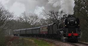 34059 Sir Archibald Sinclair Returns | New Years Day at the Bluebell Railway 1st January 2024
