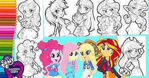 Coloring My Little Pony - All Equestria Girls COMPILATION - Mewarnai Kuda Poni COMPILATION