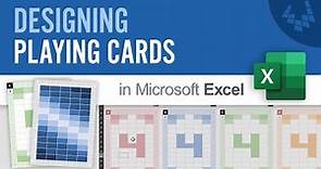 Designing Playing Cards in Excel