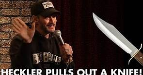 Heckler Pulls A Knife On Josh Wolf! | Crowd Work