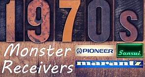 Monster Vintage Receivers From The 1970's Pioneer SX-1980 & 1250 Marantz 2500 & 2385 Sansui G-9000DB