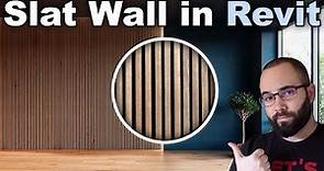 Wood Slat Wall in Revit Tutorial