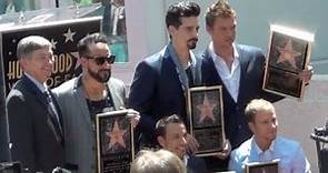 Backstreet Boys Receive Star On Hollywood Walk Of Fame