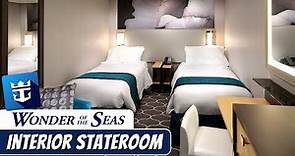 Wonder of the Seas | Interior Stateroom Walkthrough Tour & Review 4K | Royal Caribbean Cruise Line