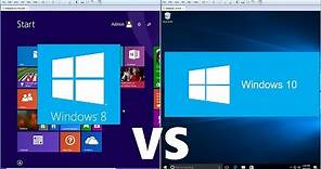 Comparing Windows 10 to Windows 8.1