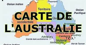 CARTE DE L'AUSTRALIE