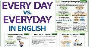 Are You Using EVERY DAY and EVERYDAY Correctly In English?