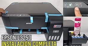 Cómo INSTALAR Impresora EPSON L3250 por PRIMERA VEZ?(Paso a Paso)