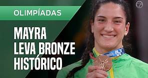 Mayra Aguiar conquista o bronze para o Brasil no judô das Olimpíadas