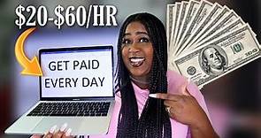 8 Legit Websites That Will Pay You DAILY (Easy Work From Home Jobs No Experience)