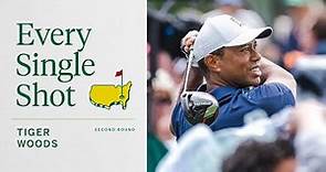 Tiger Woods' Second Round | Every Single Shot | The Masters