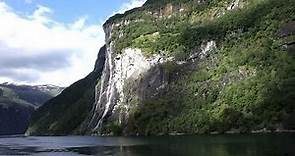 Geirangerfjord with Waterfall Seven Sisters - The Natural Beauty of Norway
