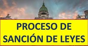 Proceso de Sancion de leyes en Argentina