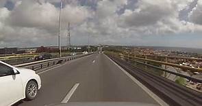 Willemstad, Curaçao - Drive over the Queen Juliana Bridge HD (2016)