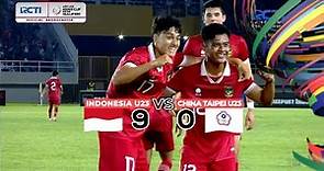 INDONESIA 9 VS 0 CHINA TAIPE | HIGHLIGHT AFC U23 ASIAN CUP QATAR 2024 QUALIFIER