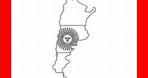 How To Draw Argentina Map - Step by Step Drawing