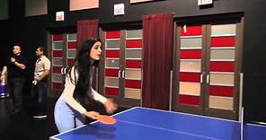 Camila and Austin playing Ping Pong