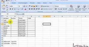 04-Excel avanzado: Operadores lógicos, función SI y función SI anidada