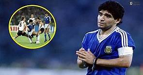 Asi jugo Diego Maradona la Final del Mundial Italia 1990