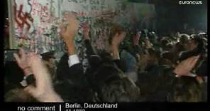 The fall of the Berlin Wall in 1989