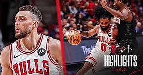 HIGHLIGHTS: Chicago Bulls beat Rockets 124-119 in OT behind Coby White's 30 points