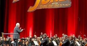 John Williams & his orchestra being unveiled at the premiere of Indiana Jones!!!
