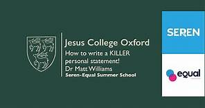 How to write a KILLER personal statement!!