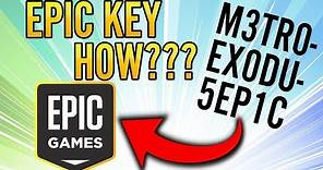 How to Redeem Code on Epic Games Store - Unlock a Game Key