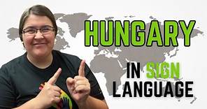 How to sign Hungary in Hungarian Sign Language | Magyarország 🇭🇺