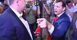 Ukrainian MP punches Oleh Lyashko in the face in parliament - video