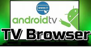 TV Browser para Android TV Reseña Navegador Web para TV Cómo navegar por internet con TV Browser App