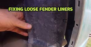 FIXING LOOSE WHEEL-WELL (FENDER LINER) ON ANY CAR (ALSO USED TO RE-ATTACH PLASTIC SPLASH GUARDS)