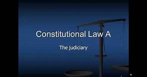 The Judiciary: Constitutional Law South Africa