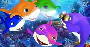 Five Little Sharks | 5 Little sharks | Nursery Rhymes | Kids Songs | Baby Rhymes | Shark Song [HD]