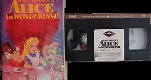 Opening to Alice In Wonderland 1986 VHS