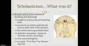Scholasticism and Thomas Aquinas