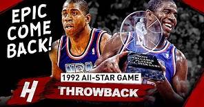 The Game Magic Johnson Came Back & Won MVP at 1992 NBA All-Star Game - EPIC Full Highlights!