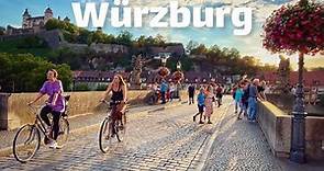 Würzburg, Germany Walking tour 4K 60fps