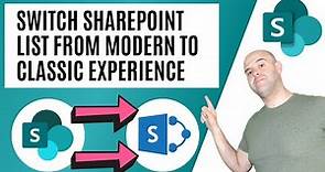 How To Change a SharePoint List From The Modern Experience To The Classic Experience