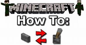 Minecraft How To: Turn A Lever Into A Button / A Button Into A Lever