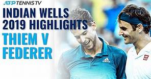 Dominic Thiem Beats Federer, Wins First Masters 1000 Title! | Indian Wells 2019 Final Highlights