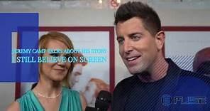 Jeremy Camp and wife Adrienne Camp at I Still Believe Red Carpet