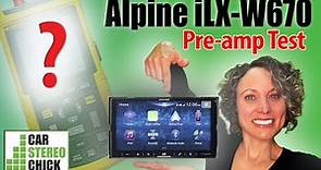 Alpine iLX-W670 Review | Pre-amp Voltage & Clipping Test
