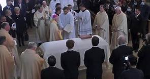 Funeral mass underway for Bishop David O'Connell at the Cathedral of Our Lady of the Angels