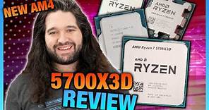 New AMD Ryzen 7 5700X3D CPU Review & Benchmarks vs. 5800X3D & More