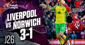 Highlights & Goals | Liverpool vs. Norwich 3-1 | Premier League | Telemundo Deportes