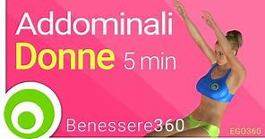 Addominali per donne. 5 minuti di esercizi a corpo libero per la pancia