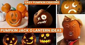 100 Pumpkin Jack o lantern Ideas - Easy Pumpkin Craving
