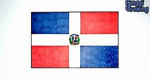How to Draw The Flag of Dominican Republic