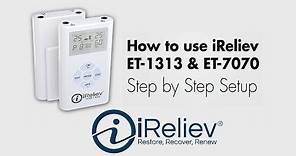 How to use iReliev's TENS EMS System